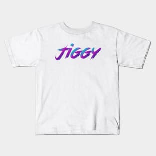 Jiggy 90s Slang With 90s Colors Kids T-Shirt